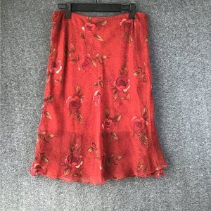 Vintage La Belle Made in USA Floral Skirt Sz 11